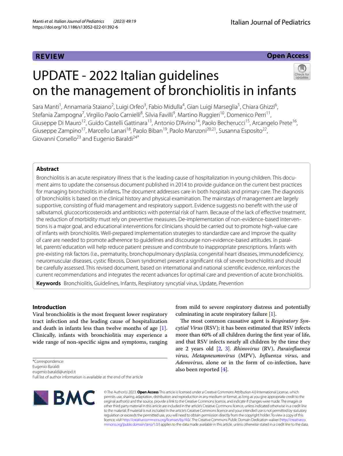 2022 意大利指南：婴幼儿细支气管炎的管理（更新版）PDF电子书下载 - 中医养生阁中医教学-中医资料-中医医案-中医针灸-古籍珍本-中医基础-中医经典-中医-名家学术-中医男科-疾病专治-经方论治-名族医药-中医方剂-中药本草-中医拔罐-中医刮痧-推拿按摩-中医内科-中西结合-中医妇科-中医皮肤-中医医话-中医外科-中医儿科-中医儿科-海外中医-特色疗法-中医骨伤-中医四诊-中医养生阁