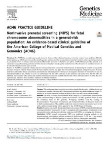 2023 ACMG循证临床指南:一般危险人群中胎儿染色体异常的无创产前筛查(NIPS)PDF电子书下载中医教学-中医资料-中医医案-中医针灸-古籍珍本-中医基础-中医经典-中医-名家学术-中医男科-疾病专治-经方论治-名族医药-中医方剂-中药本草-中医拔罐-中医刮痧-推拿按摩-中医内科-中西结合-中医妇科-中医皮肤-中医医话-中医外科-中医儿科-中医儿科-海外中医-特色疗法-中医骨伤-中医四诊-中医养生阁