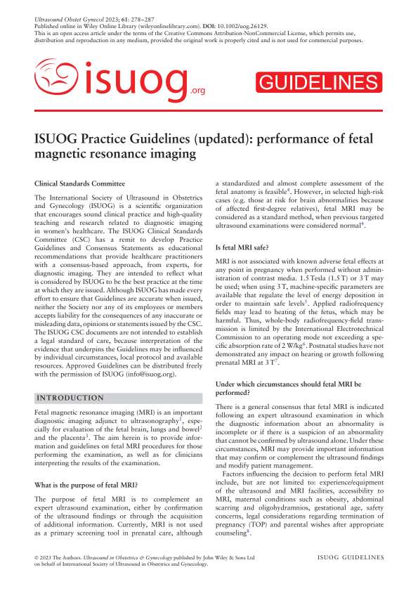 2023 ISUOG实践指南:胎儿磁共振成像检查(更新版)PDF电子书下载 - 中医养生阁中医教学-中医资料-中医医案-中医针灸-古籍珍本-中医基础-中医经典-中医-名家学术-中医男科-疾病专治-经方论治-名族医药-中医方剂-中药本草-中医拔罐-中医刮痧-推拿按摩-中医内科-中西结合-中医妇科-中医皮肤-中医医话-中医外科-中医儿科-中医儿科-海外中医-特色疗法-中医骨伤-中医四诊-中医养生阁