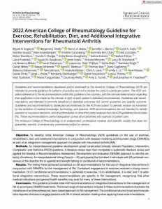 2022 ACR指南:类风湿关节炎的运动、康复、饮食和其他综合干预PDF电子书下载中医教学-中医资料-中医医案-中医针灸-古籍珍本-中医基础-中医经典-中医-名家学术-中医男科-疾病专治-经方论治-名族医药-中医方剂-中药本草-中医拔罐-中医刮痧-推拿按摩-中医内科-中西结合-中医妇科-中医皮肤-中医医话-中医外科-中医儿科-中医儿科-海外中医-特色疗法-中医骨伤-中医四诊-中医养生阁