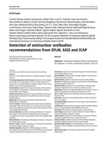2023 EFLM/EASI/ICAP建议:抗核抗体检测PDF电子书下载中医教学-中医资料-中医医案-中医针灸-古籍珍本-中医基础-中医经典-中医-名家学术-中医男科-疾病专治-经方论治-名族医药-中医方剂-中药本草-中医拔罐-中医刮痧-推拿按摩-中医内科-中西结合-中医妇科-中医皮肤-中医医话-中医外科-中医儿科-中医儿科-海外中医-特色疗法-中医骨伤-中医四诊-中医养生阁