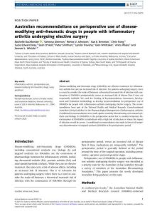 2023 澳大利亚建议:接受择期手术的炎症性关节炎患者围术期改善病情抗风湿药的应用PDF电子书下载中医教学-中医资料-中医医案-中医针灸-古籍珍本-中医基础-中医经典-中医-名家学术-中医男科-疾病专治-经方论治-名族医药-中医方剂-中药本草-中医拔罐-中医刮痧-推拿按摩-中医内科-中西结合-中医妇科-中医皮肤-中医医话-中医外科-中医儿科-中医儿科-海外中医-特色疗法-中医骨伤-中医四诊-中医养生阁