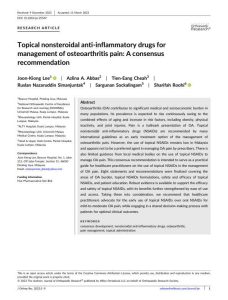 2023 共识建议:外用非甾体抗炎药(NSAIDs)治疗骨关节炎疼痛PDF电子书下载中医教学-中医资料-中医医案-中医针灸-古籍珍本-中医基础-中医经典-中医-名家学术-中医男科-疾病专治-经方论治-名族医药-中医方剂-中药本草-中医拔罐-中医刮痧-推拿按摩-中医内科-中西结合-中医妇科-中医皮肤-中医医话-中医外科-中医儿科-中医儿科-海外中医-特色疗法-中医骨伤-中医四诊-中医养生阁