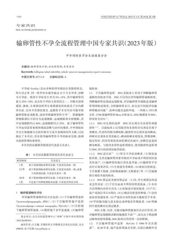 输卵管性不孕全流程管理中国专家共识(2023年版)PDF电子书下载 - 中医养生阁中医教学-中医资料-中医医案-中医针灸-古籍珍本-中医基础-中医经典-中医-名家学术-中医男科-疾病专治-经方论治-名族医药-中医方剂-中药本草-中医拔罐-中医刮痧-推拿按摩-中医内科-中西结合-中医妇科-中医皮肤-中医医话-中医外科-中医儿科-中医儿科-海外中医-特色疗法-中医骨伤-中医四诊-中医养生阁