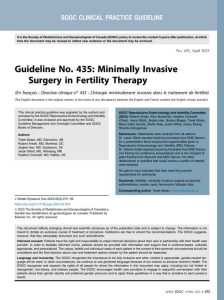 2023 SOGC临床实践指南:生育治疗中的微创手术(No.435)PDF电子书下载中医教学-中医资料-中医医案-中医针灸-古籍珍本-中医基础-中医经典-中医-名家学术-中医男科-疾病专治-经方论治-名族医药-中医方剂-中药本草-中医拔罐-中医刮痧-推拿按摩-中医内科-中西结合-中医妇科-中医皮肤-中医医话-中医外科-中医儿科-中医儿科-海外中医-特色疗法-中医骨伤-中医四诊-中医养生阁