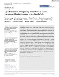 2023 专家共识：改善亚洲妇产科缺铁性贫血的管理PDF电子书下载中医教学-中医资料-中医医案-中医针灸-古籍珍本-中医基础-中医经典-中医-名家学术-中医男科-疾病专治-经方论治-名族医药-中医方剂-中药本草-中医拔罐-中医刮痧-推拿按摩-中医内科-中西结合-中医妇科-中医皮肤-中医医话-中医外科-中医儿科-中医儿科-海外中医-特色疗法-中医骨伤-中医四诊-中医养生阁