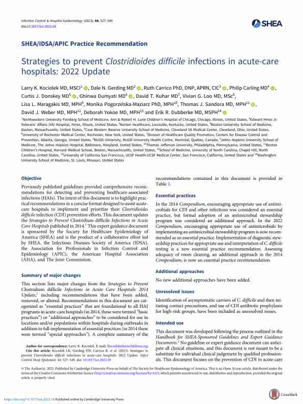 2022 SHEA/IDSA/APIC实践建议:急诊医院艰难梭菌感染的预防策略(更新版)PDF电子书下载 - 中医养生阁中医教学-中医资料-中医医案-中医针灸-古籍珍本-中医基础-中医经典-中医-名家学术-中医男科-疾病专治-经方论治-名族医药-中医方剂-中药本草-中医拔罐-中医刮痧-推拿按摩-中医内科-中西结合-中医妇科-中医皮肤-中医医话-中医外科-中医儿科-中医儿科-海外中医-特色疗法-中医骨伤-中医四诊-中医养生阁