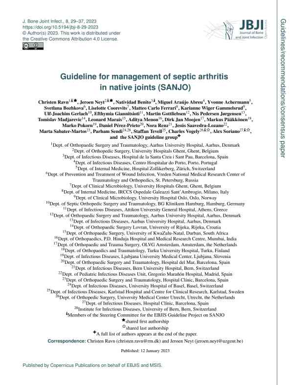 2023 EBJIS指南：原生关节脓毒性性关节炎的管理PDF电子书下载 - 中医养生阁中医教学-中医资料-中医医案-中医针灸-古籍珍本-中医基础-中医经典-中医-名家学术-中医男科-疾病专治-经方论治-名族医药-中医方剂-中药本草-中医拔罐-中医刮痧-推拿按摩-中医内科-中西结合-中医妇科-中医皮肤-中医医话-中医外科-中医儿科-中医儿科-海外中医-特色疗法-中医骨伤-中医四诊-中医养生阁