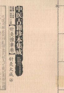 中医古籍珍本集成 针灸推拿卷 针灸大成 上PDF电子书下载中医教学-中医资料-中医医案-中医针灸-古籍珍本-中医基础-中医经典-中医-名家学术-中医男科-疾病专治-经方论治-名族医药-中医方剂-中药本草-中医拔罐-中医刮痧-推拿按摩-中医内科-中西结合-中医妇科-中医皮肤-中医医话-中医外科-中医儿科-中医儿科-海外中医-特色疗法-中医骨伤-中医四诊-中医养生阁