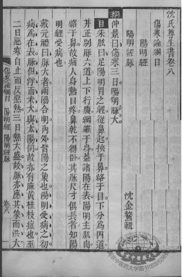 沈氏尊生书 伤寒论纲目 卷8-9PDF电子书下载 - 中医养生阁中医教学-中医资料-中医医案-中医针灸-古籍珍本-中医基础-中医经典-中医-名家学术-中医男科-疾病专治-经方论治-名族医药-中医方剂-中药本草-中医拔罐-中医刮痧-推拿按摩-中医内科-中西结合-中医妇科-中医皮肤-中医医话-中医外科-中医儿科-中医儿科-海外中医-特色疗法-中医骨伤-中医四诊-中医养生阁