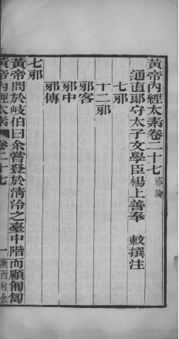 黄帝内经太素 卷27-卷30PDF电子书下载 - 中医养生阁中医教学-中医资料-中医医案-中医针灸-古籍珍本-中医基础-中医经典-中医-名家学术-中医男科-疾病专治-经方论治-名族医药-中医方剂-中药本草-中医拔罐-中医刮痧-推拿按摩-中医内科-中西结合-中医妇科-中医皮肤-中医医话-中医外科-中医儿科-中医儿科-海外中医-特色疗法-中医骨伤-中医四诊-中医养生阁